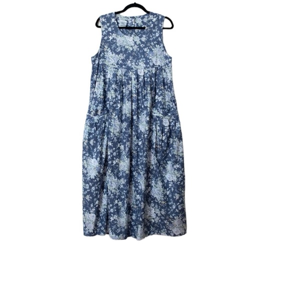 Laura Ashley floral print midi dress cotton size 8 - Picture 2 of 10